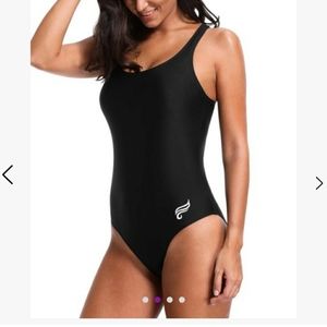 Black Racerback One-Piece 
